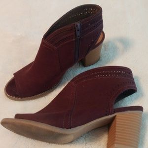 Sonoma open toe booties